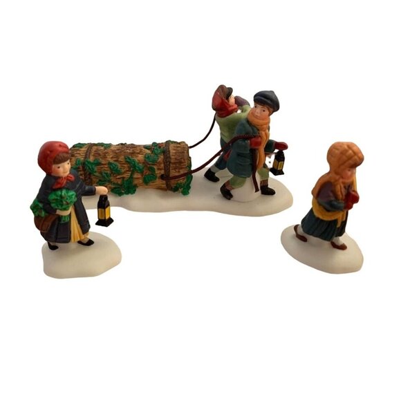 Department 56 Other - Department 56 Bringing Home the Yule Log